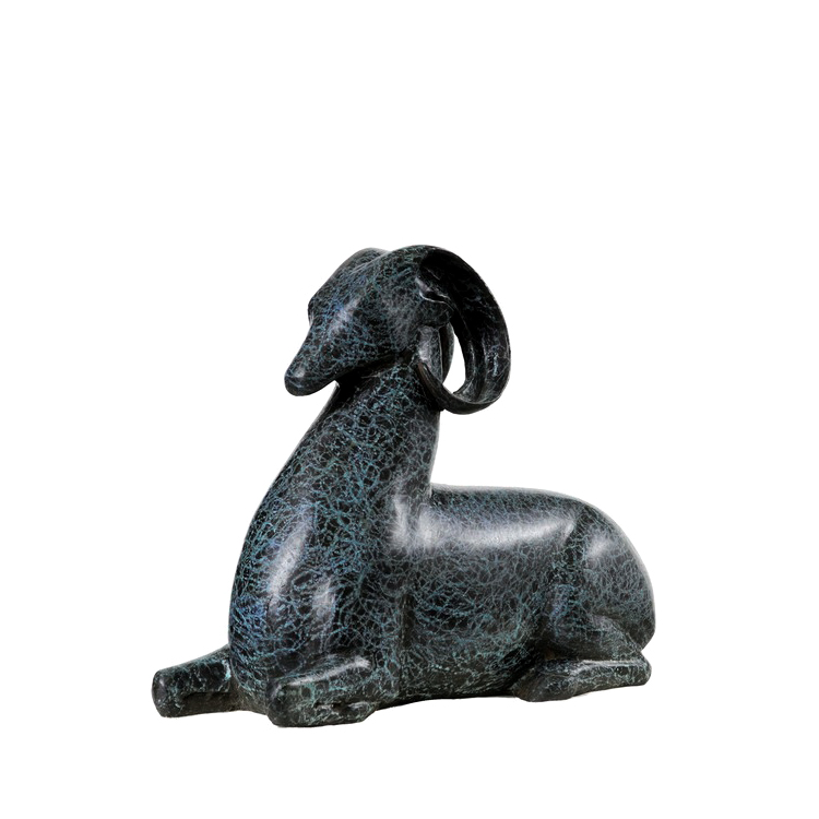 SRB60114 Bronze Contemporary Ram Sculpture by Metropolitan Galleries Inc