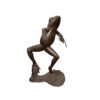 Bronze Dancing Frog Fountain Sculpture