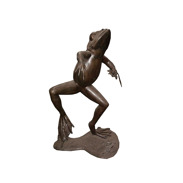 SRB704130 Bronze Dancing Frog Fountain Sculpture by Metropolitan Galleries Inc