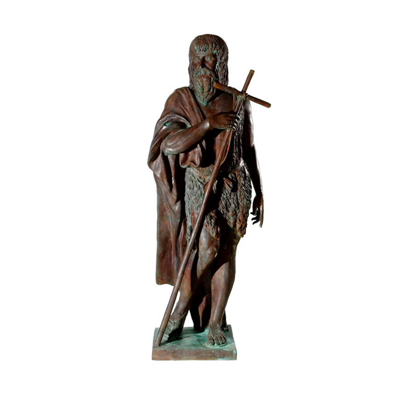 SRB97032 Bronze John the Baptist Sculpture by Metropolitan Galleries Inc