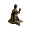Bronze Praying Saint Sculpture