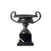 Bronze Tuscan Urn atop Marble Base