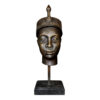 Bronze Nigerian Male Head Partial Artifact Sculpture