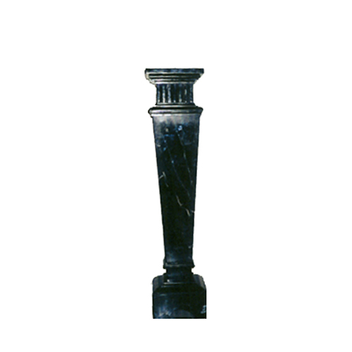 SRBKMS006 Marble Trapezoid Pedestal (Anthracite Black) by Metropolitan Galleries Inc