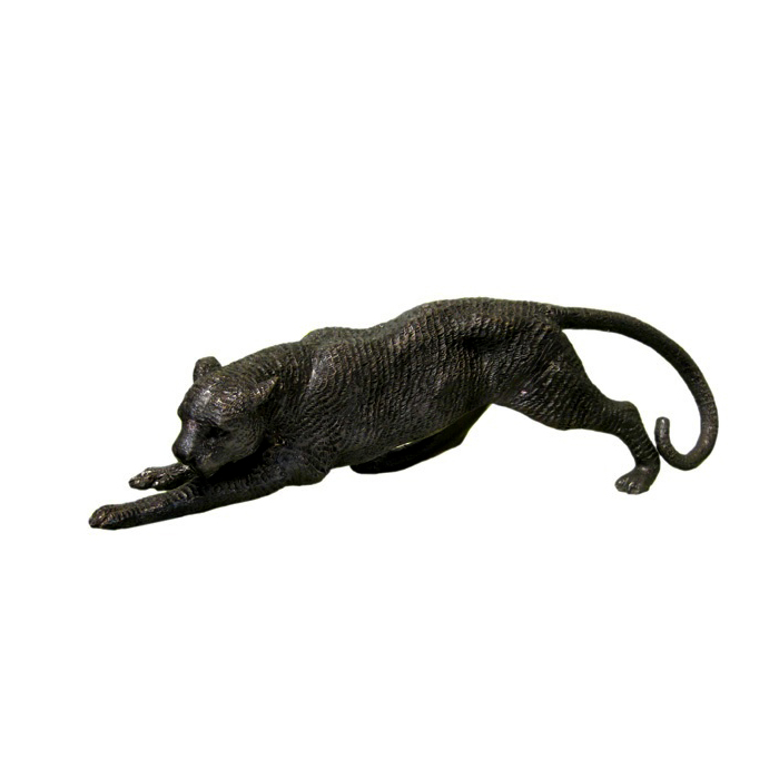 SRB990346 Bronze Stretching Panther Sculpture by Metropolitan Galleries Inc