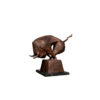 Bronze Contemporary Charging Bull Sculpture