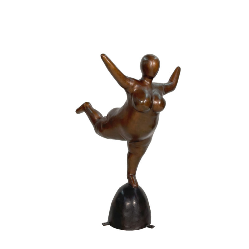 SRB058778 Bronze Contemporary Fat Lady Sculpture by Metropolitan Galleries Inc.