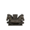 Bronze Horse Head Table Base Sculpture