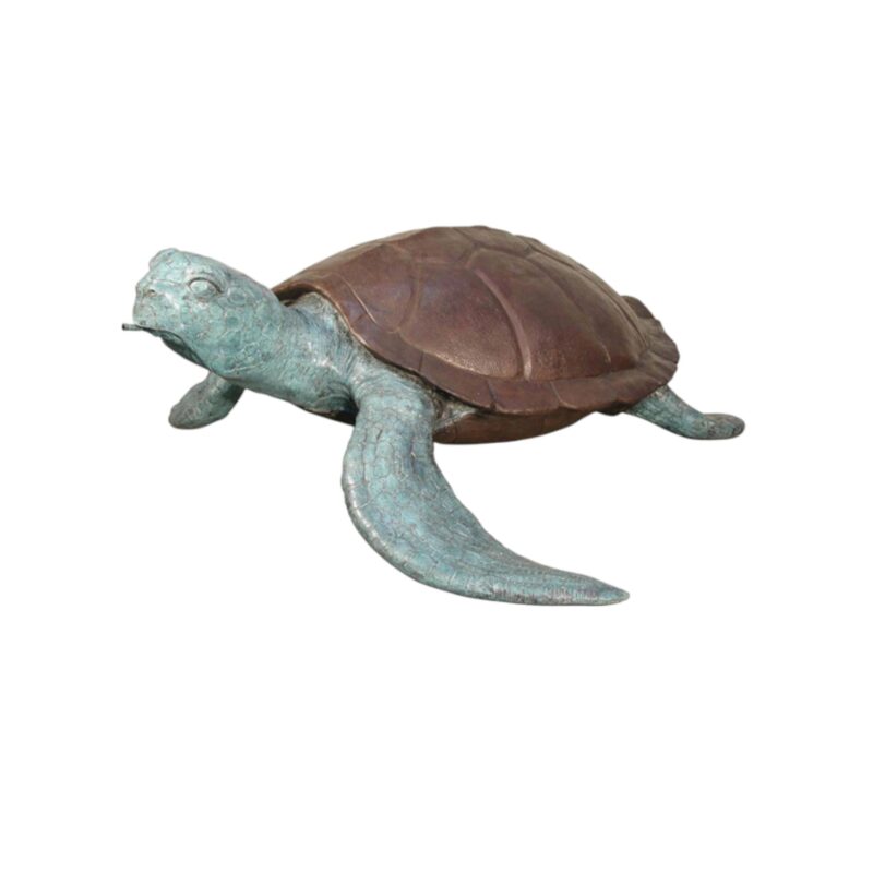 SRB075030 Bronze Sea Turtle Fountain Sculpture by Metropolitan Galleries Inc.