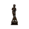 Bronze Boy with Tambourine Sculpture