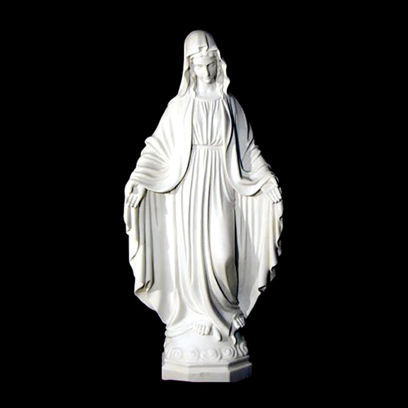 JBS328-A Marble Madonna Sculpture (Large) by Metropolitan Galleries Inc