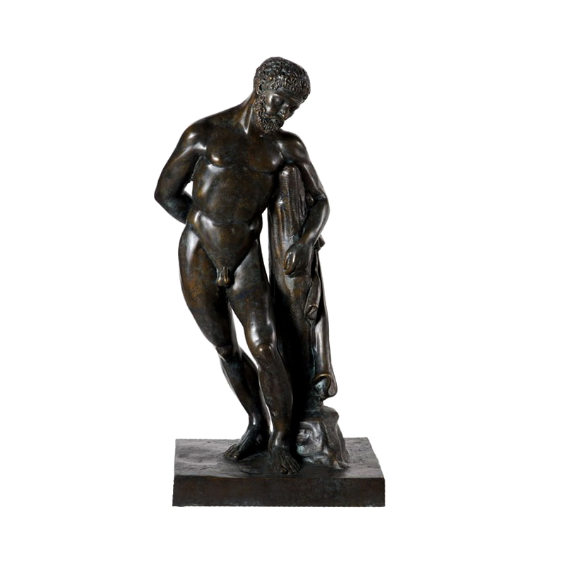 SRB54212 Bronze Nude Greco Man Sculpture by Metropolitan Galleries Inc
