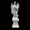 Marble Saint Angelos Angel Sculpture atop Base
