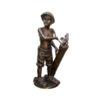Bronze Little Boy Golf Caddie Sculpture