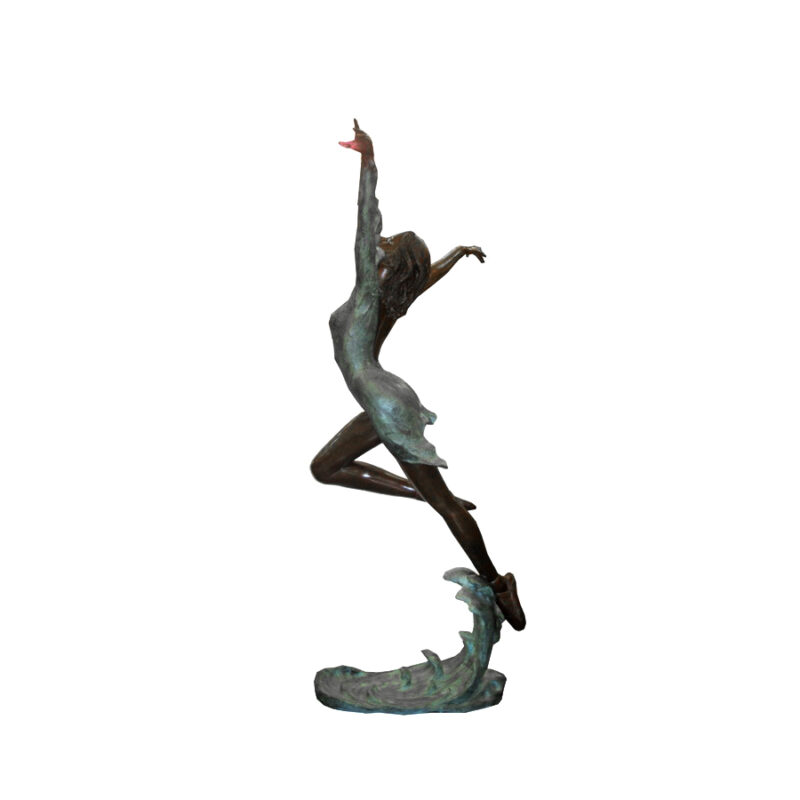 SRB706241 Bronze Dancing Ballerina Sculpture by Metropolitan Galleries Inc