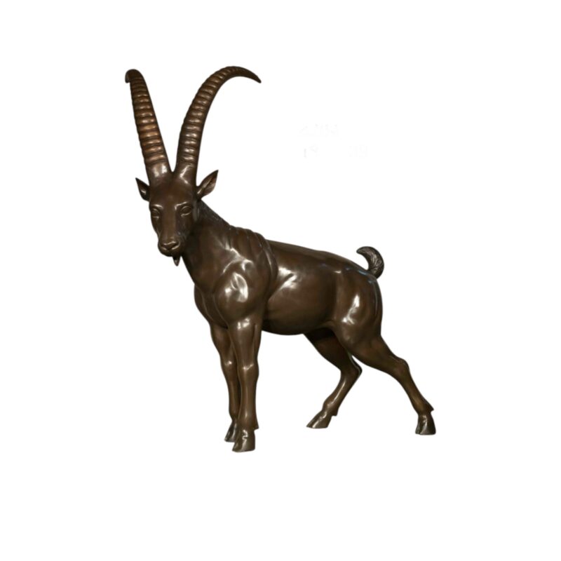 SEB082047 Bronze Ibex Sculpture by Metropolitan Galleries Inc.