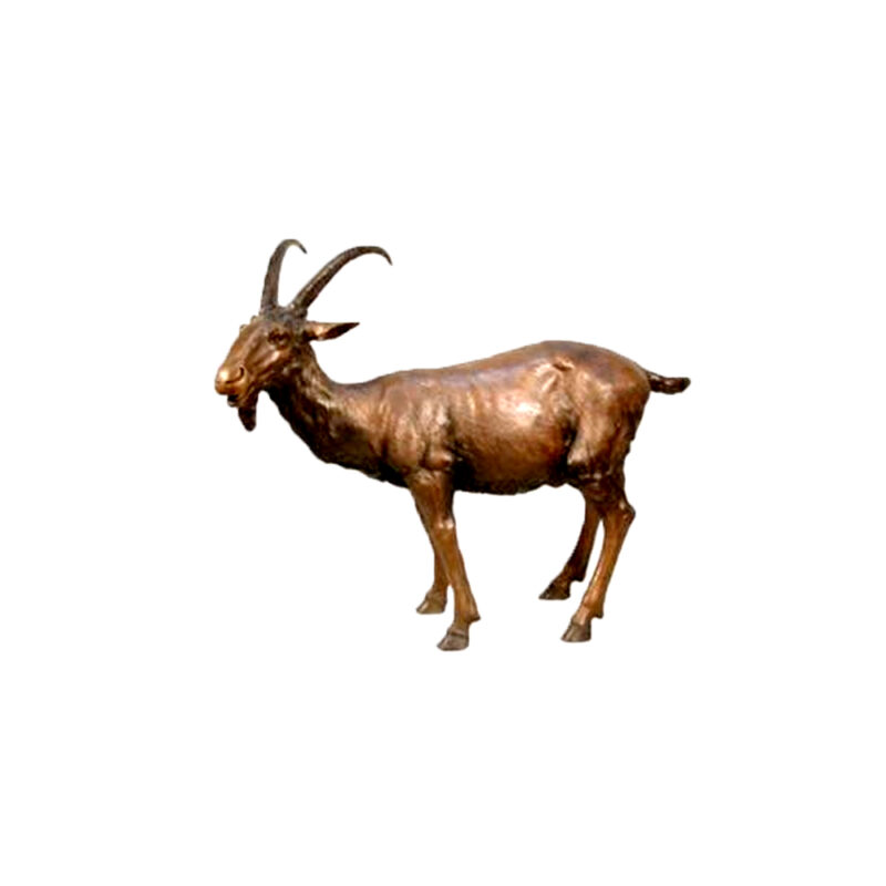 SRB074065 Bronze Goat Sculpture by Metropolitan Galleries Inc