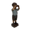 Bronze Boy with Binoculars Sculpture