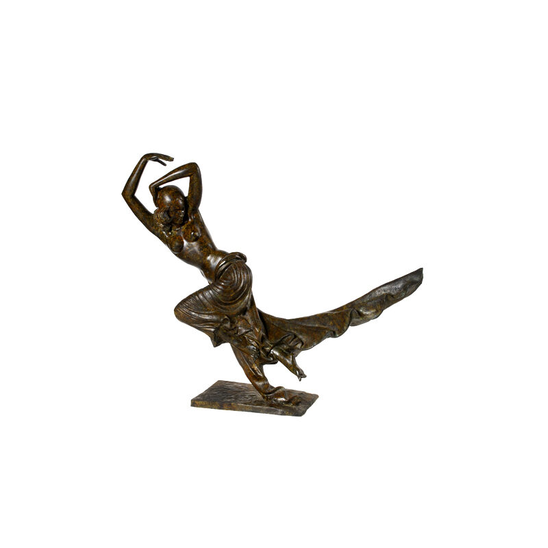 SRB98023 Bronze Morocaan Lady Dancer Sculpture by Metropolitan Galleries Inc