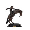 Bronze Remington Wooly Chaps Table-top Sculpture