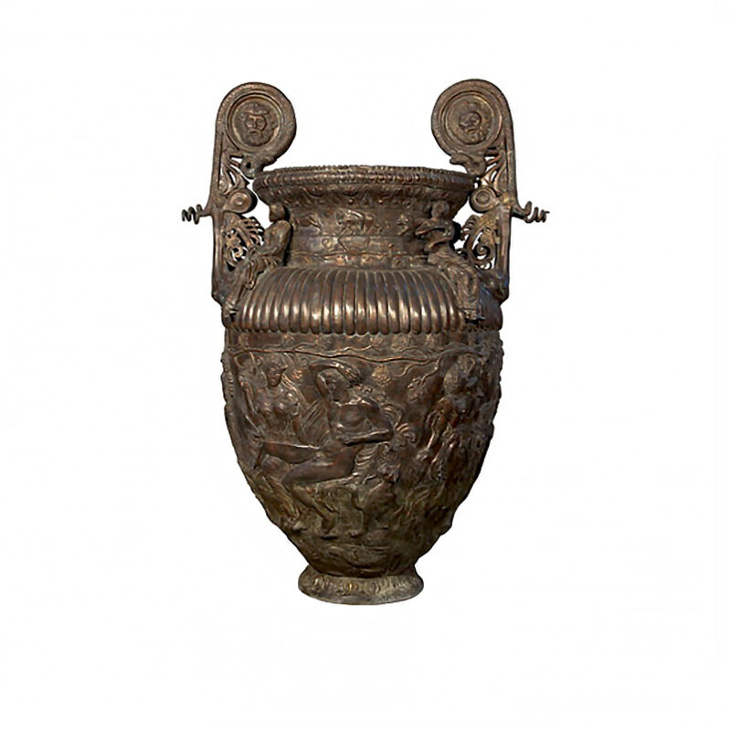 SRB056655 Bronze Mythological Planter Urn by Metropolitan Galleries Inc