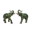 Bronze Elephant Sculpture Pair