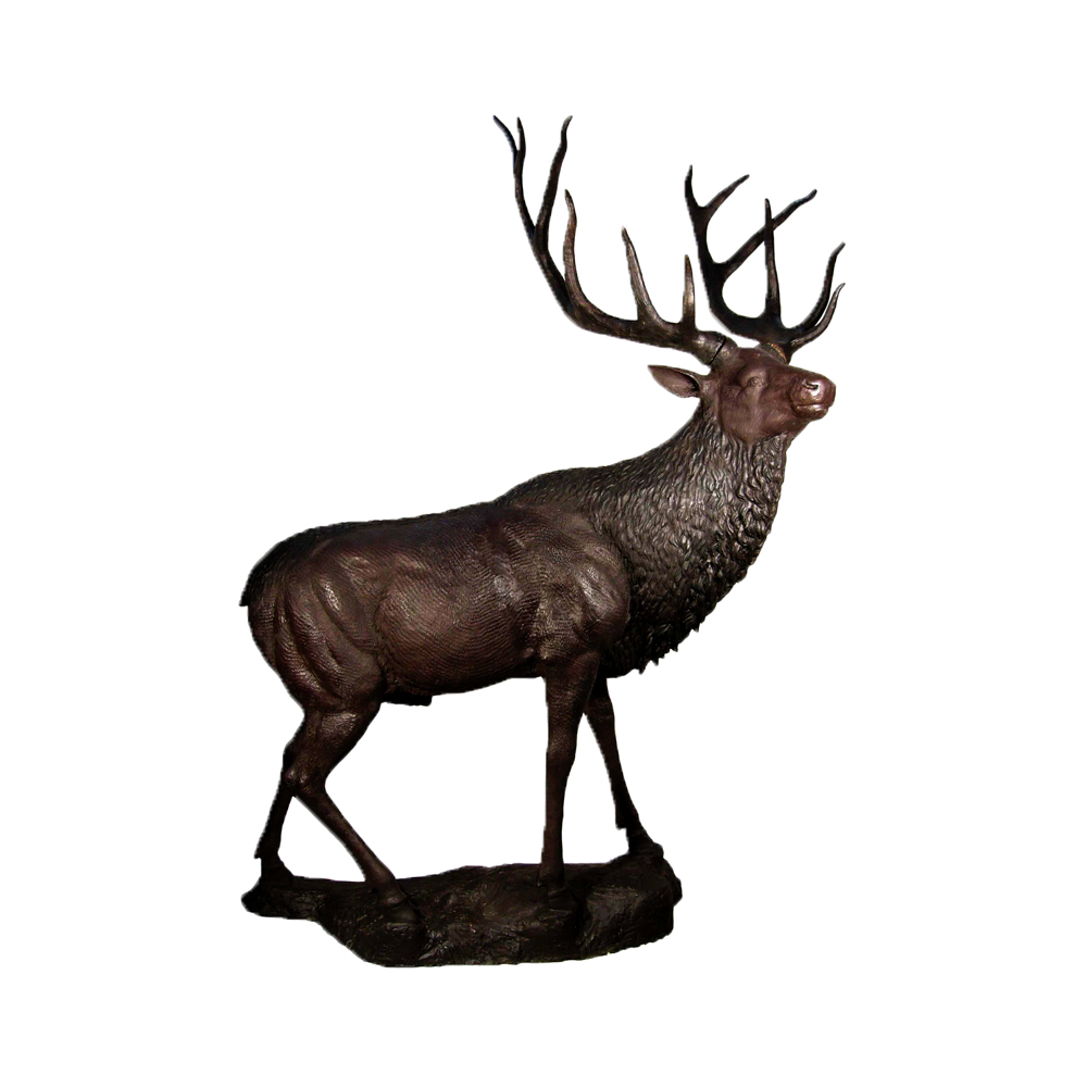 Bronze Big Elk Sculpture - Metropolitan Galleries Inc.
