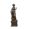 Bronze Lady Four Seasons atop Base Sculpture (Summer)