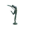 Bronze Acrobat Lady with Cloth Sculpture