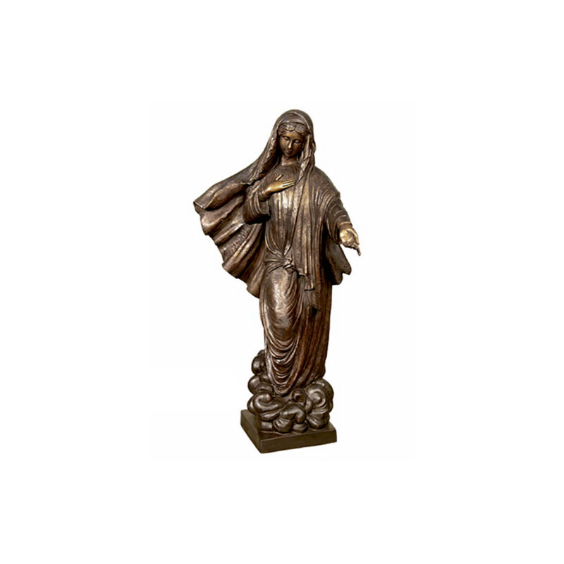 SRB029509 Bronze Madonna Table Top Sculpture by Metropolitan Galleries Inc