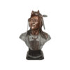 Bronze Indian Bust Sculpture