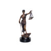 Bronze Lady Justice Table Top Sculpture