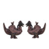 Bronze Kirin Duck Sculpture Pair