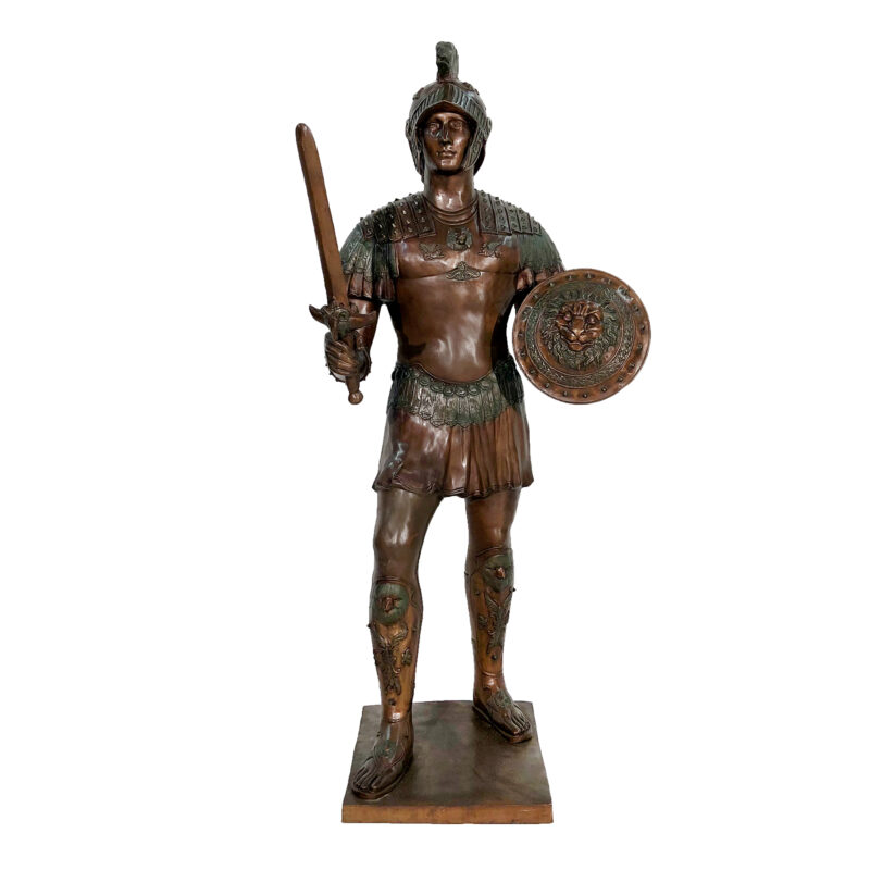 SRB052749 Bronze Spartan Sculpture by Metropolitan Galleries Inc