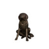 Bronze Saint Bernard Dog Sculpture
