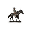 Bronze Indian on Horse Sculpture