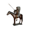 Bronze Indian Chief on Horse Sculpture