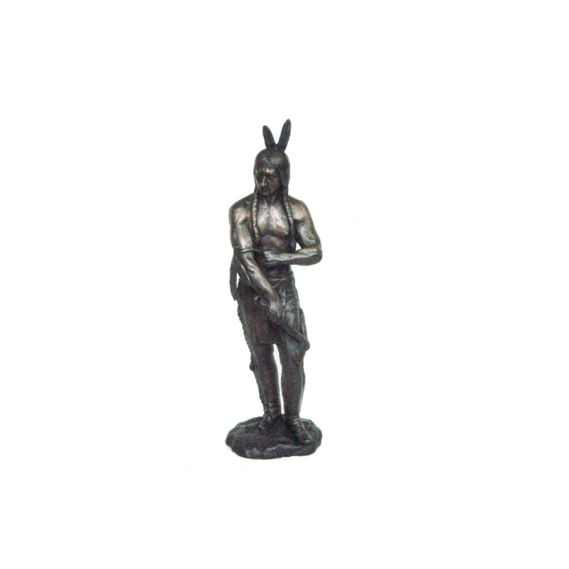 SRB703752 Bronze Standing Indian Sculpture by Metropolitan Galleries Inc