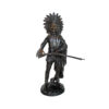 Bronze Standing Indian holding Rifle Sculpture
