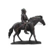 Bronze Indian on Horse Sculpture