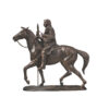 Bronze Indian Scout on Horse Sculpture