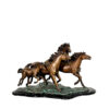 Bronze Herd of Wild Mustangs Sculpture