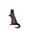 Bronze Standing Otter Sculpture