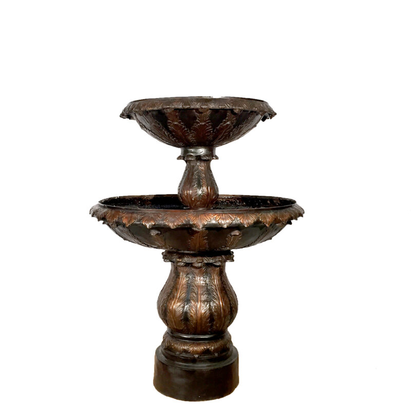 SRB099887 Bronze Robust Two Tier Fountain exclusivelt designed and produced by Metropolitan Galleries Inc