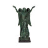 Bronze Standing Angel Sculpture on Marble Base