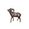 Bronze Walking Mountain Goat Sculpture