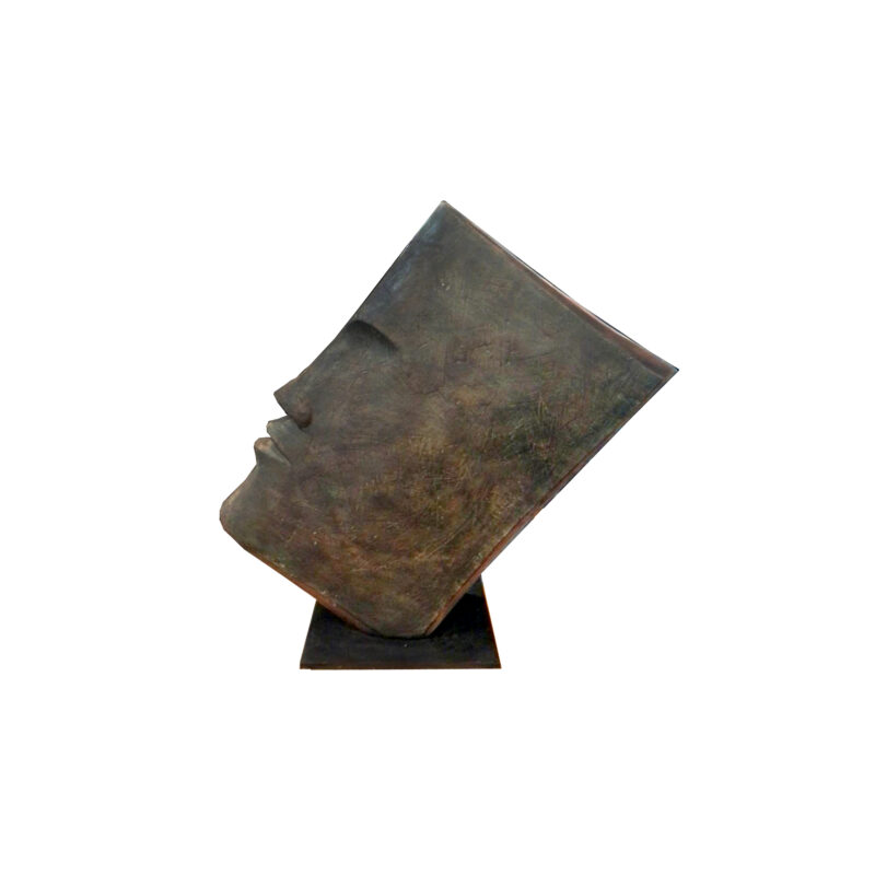 SRB707422 Bronze Book Face Sculpture by Metropolitan Galleries Inc