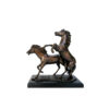Bronze Two Horses Table-top Sculpture