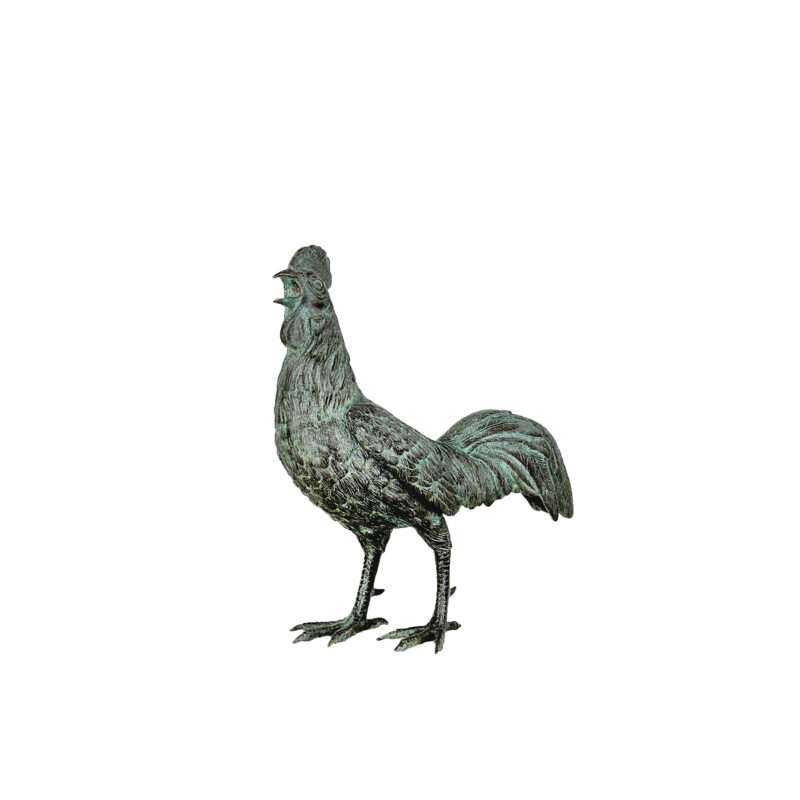 SRB44844 Bronze Rooster Sculpture by Metropolitan Galleries Inc