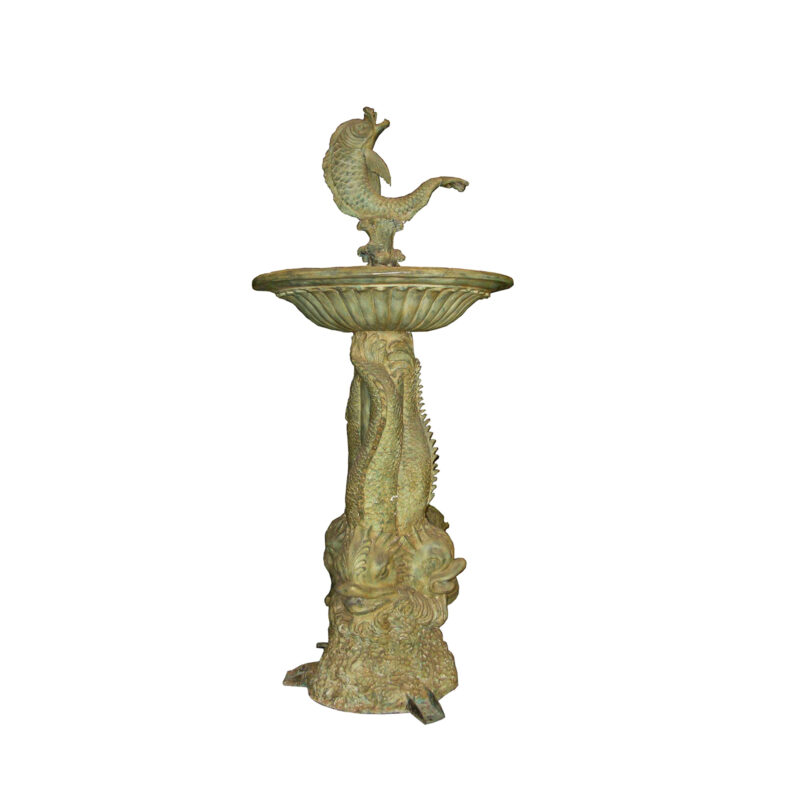SRB705541 Bronze Fish Fountain by Metropolitan Galleries Inc